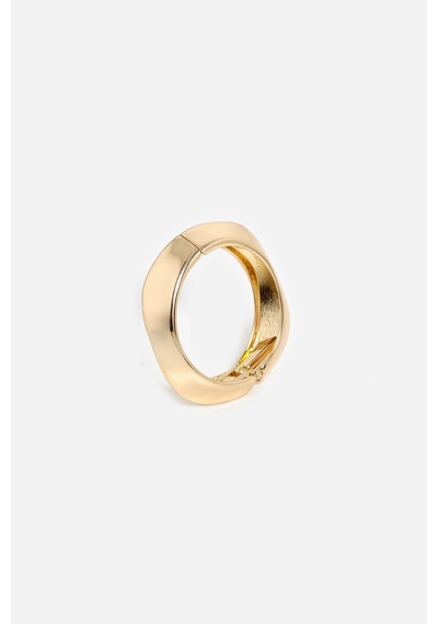 Metal Halka Bileklik Gold