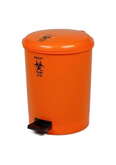 Mono Tone Pedallı Tıbbi Atık Çöp Kovası No:3 - 20 Lt. Bo183