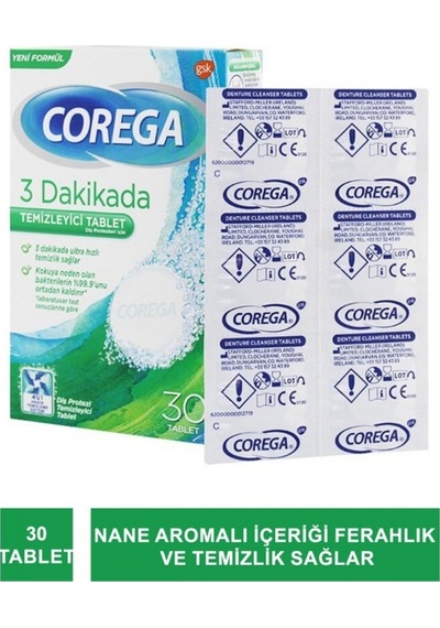 Diş Protezi Temizleyici 30 Tablet