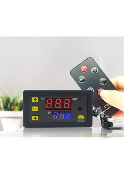 W3231 220volt 1500w Uzaktan Kumandalı Termostat