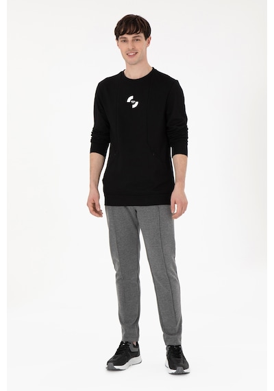 U.S. Polo Assn. Erkek Regular Fit Bisiklet Yaka Siyah Sweatshirt 50290778-VR046