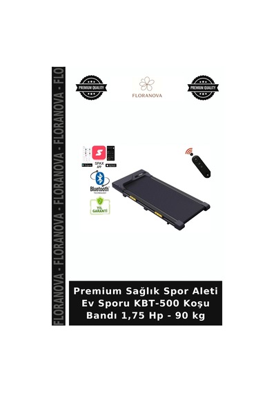 Premium Sağlık Spor Aleti Ev Sporu Kbt-500 Koşu Bandı 1,75 Hp - 90 Kg
