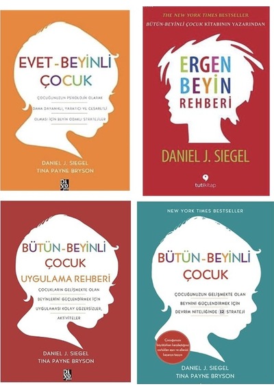 Evet Beyinli Cocuk + Butun Beyinli Cocuk + Ergen Beyin Rehberi + Butun Beyinli Cocuk Uygulamali Rehb
