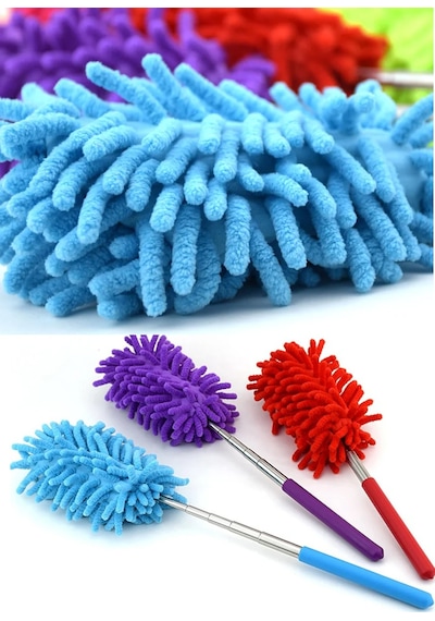 Thentech Küçük Tozları Dahi Alır Mikrofiber Toz Alma Fırçası En Dip Köşedeki