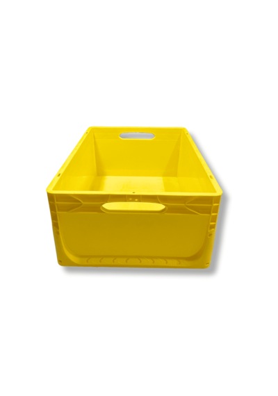 Alpbx 1.kalite Sarı Plastik Kasa 60x40x22 Cm - Kutu 44 Litre Sarı