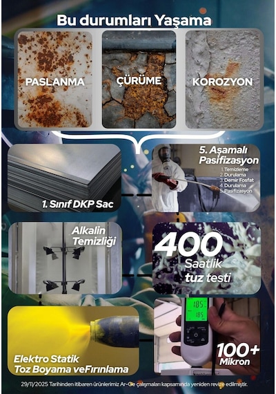 Mobilyapratik 2'li Metal Ayakkabılık Antrasit