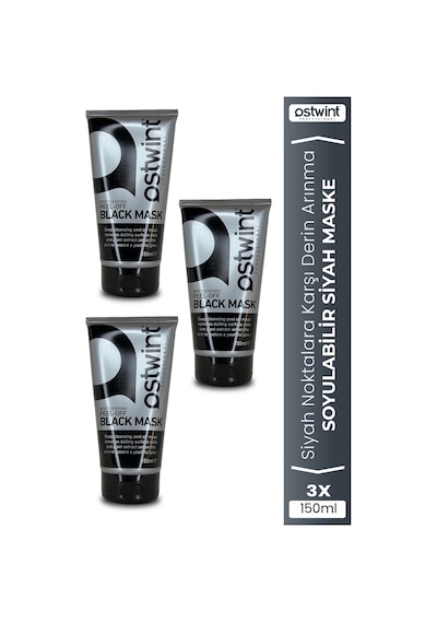 Soyulabilir Siyah Maske 150 Ml X 3 Adet