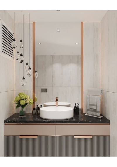 Aju Havluluk Tezgah Üzeri Kağıt Havluluk Ev Banyo Dekorasyonu Paslanmaz Metal Tasarım Montaj Gerektirmez Beyaz