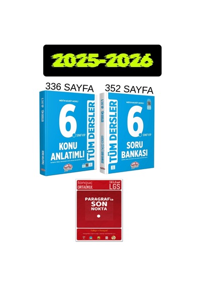Editör Yayınları 6. Sınıf Tüm Dersler Konu Anlatımı Ve Soru Bankası Seti + Paragrafta Son Nokta 2026