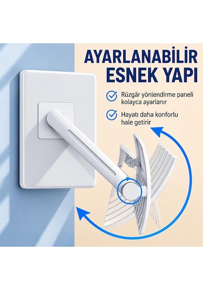 Klima Rüzgar Yönlendirici Deflektör Ayarlanabilir Klima Hava Yönlendirici Panel, Delmesiz Kurulum, Klima Üfleme DİĞER