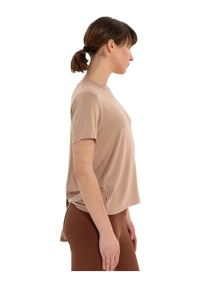 Inguz Sırt Bağlamalı Modal Yoga T-shirt Bej