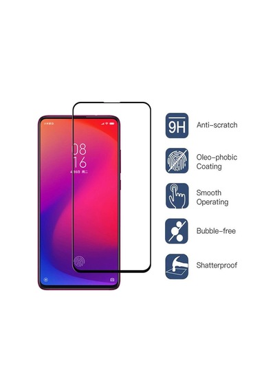 Xiaomi Mi 9T 6D Full Nano Kırılmaz Cam Ekran Koruyucu Plastik Ve