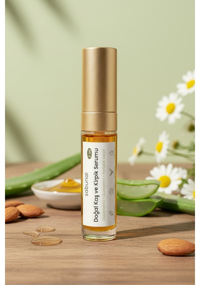 Doğal Kaş Ve Kirpik Serumu 5 Ml - Gürleştirici, Güçlendirici, Parlaklık Veren Bakım Yağı.