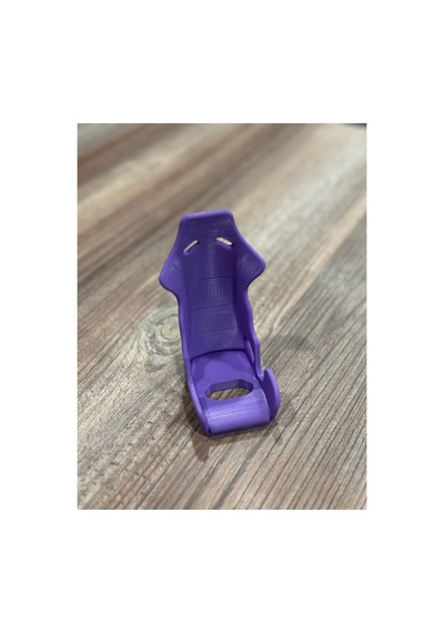 Recaro Koltuk Tasarımlı 3d Baskı Masaüstü Telefon Tutucu Şarj Uyumlu Mor