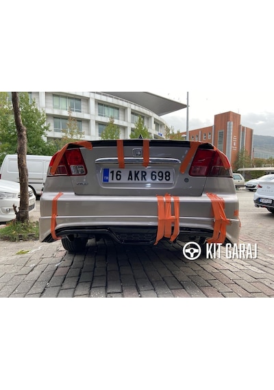 Kit Garaj Civic Ies Makyajlı Kasa Custom Arka Ek Plastik Boyasız