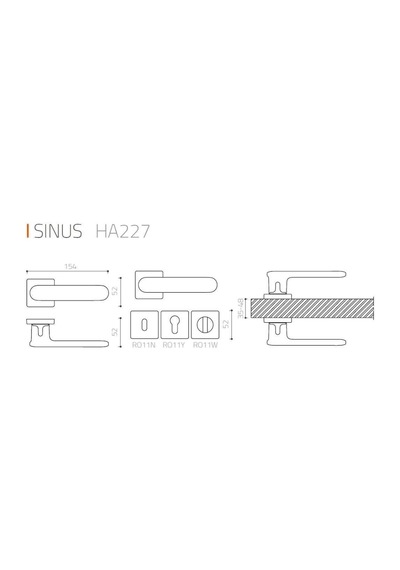 System Sinus Kapı Kolu Füme Renk Ha227ro12 Bbn
