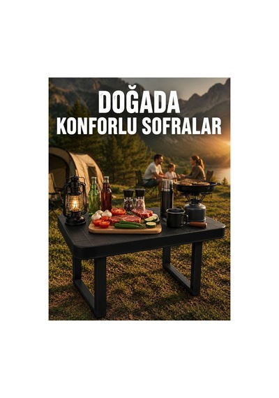 Taşınabilir Katlanır Kamp Masası Sağlam Plastik Çok Amaçlı Masa - Hs08371949-2057 Renkli Renkli