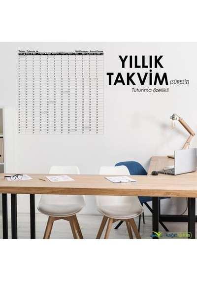 Panda Kağıt Tahta 2020 Takvim Planlayıcı 120X100 PAN 758