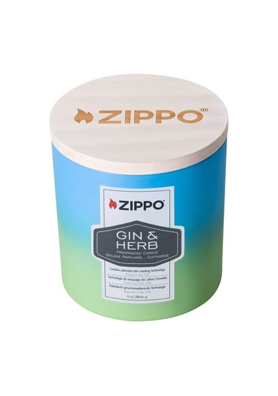 Zippo Odor-masking Candle - Koku Giderici Mum Gin & Herb Mavi