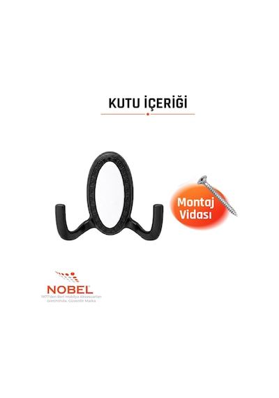 Seçi L Askı, Metal Vestiyer Askısı, Gr, Dolap Ve Duvar Askılığı, Matsi Yah Vidalı