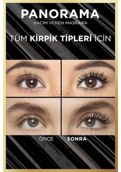 L'Oréal Paris Panorama Hacim Veren Maskara Siyah & Paradise Le Khol Mini Göz Kalemi Makyaj Seti pktlshprdsmnprds-9321 0