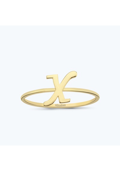 Altınbaş Altın X Harfi Yüzük Xyzıntgk01-25295