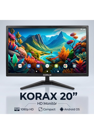 Korax 20 Inch" 1600x900 60hz Slim Bezel Led Masaüstü Monitör