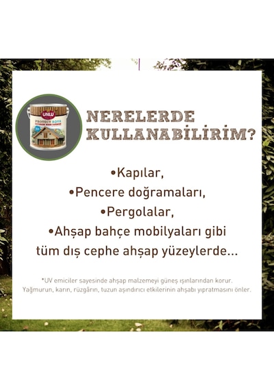 Ünlü Protect Aqua Su Bazlı Dış Cephe Vernik 5L
