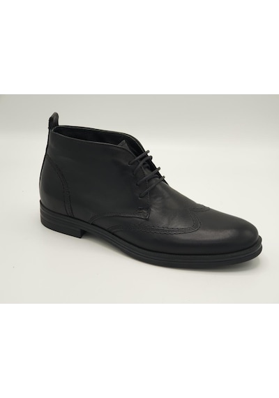 Freefoot 3815 Siyah Deri Erkek Bot 001