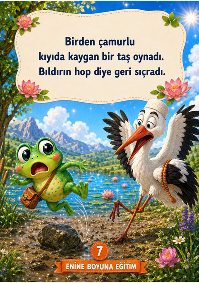 Hacı Leylek Ve Bıldırın Kurbağası Okuma Kitap Seti 10 Kitap