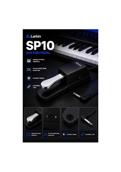 Larkin Sp01 Sustain Pedal Switchli - Piyano Pedalı