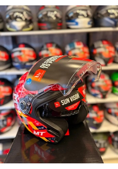 Mt Helmets Mt Cosmo Sv Sergıo Garcıa E5 Motosiklet Kaskı Kırmızı
