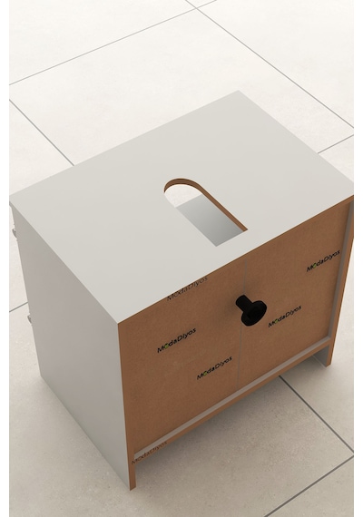 Rodelisa Lavabo Altı Dolap 00 % Mdf Çanak Lavabo Uyumlu - Banyo Dolabı Beyaz