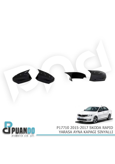 2015-2017 Skoda Rapıd Yarasa Ayna Kapağı Sınyallı