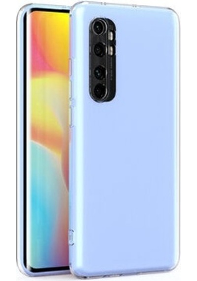 Xiaomi Mi Note 10 Lite İle Uyumlu Kılıf Şeffaf Kamera Korumalı Esnek Silikon Telefon Kılıfı Kapak