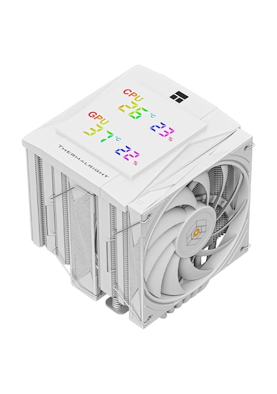 Thermalright Royal Knight 120 Digital White Tl-h12w-x28 120mm 6 X 6mm Isı Borulu Intel-amd Uyumlu Hava Soğutucu Fan 120mm