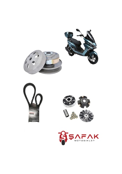 Rks Newlight 125 Pro Ön Arka Varyatör Kayış Komple Set