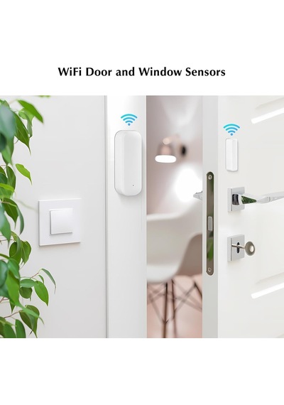 Akıllı Kapı Ve Pencere Sensörü / Alexa Google Destekli Kablosuz Wi-fi / Zigbee Manyetik Kontak Dedektörü