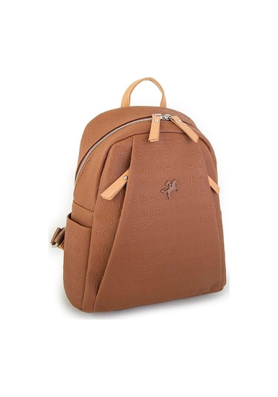 Nas Bag Kadın Sırt Çantası Taba Camel Gofraj Çok Renkli