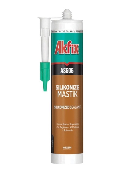 Aa001 Silikonize Mastik 280ml Beyaz