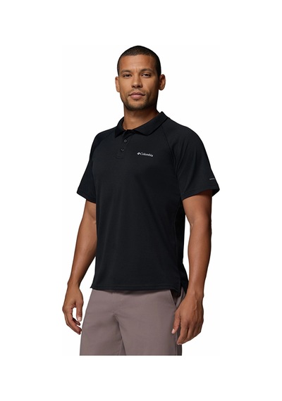 Columbia Men's Alpine Chill Pro Erkek Polo Yaka Tişört Ao3828 Siyah