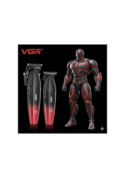 V-640 9000 Rpm Metal Gövde Saç Kesme Makinesi Berber Clipper