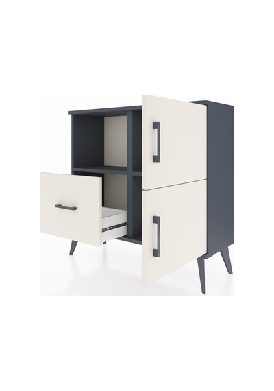 Arges Şifonyer 2 Raflı Tek Çekmeceli 2 Kapaklı 88x30x80 Antrasit-aytaşı Aytaşı Arges Şifonyer 2 Raflı Tek Çekmeceli 2 Kapaklı 88x30x80 Antrasit-aytaşı Aytaşı