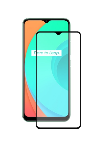 Realme C11 Tam Kaplayan Temperli Ekran Koruyucu Cam