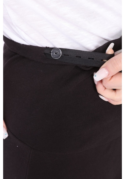 Luvmabelly Myra9030 Beli Ayarlanabilir Hamile Etek -siyah-siyah