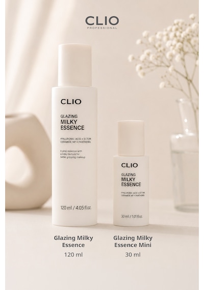 Pirinç Pdrn, Hyalüronik Asit Ve Peptit İçerikli Nemlendirici Makyaj Öncesi Esansı Makyaj Bazı Clıo Glazing Milky Essence Mini