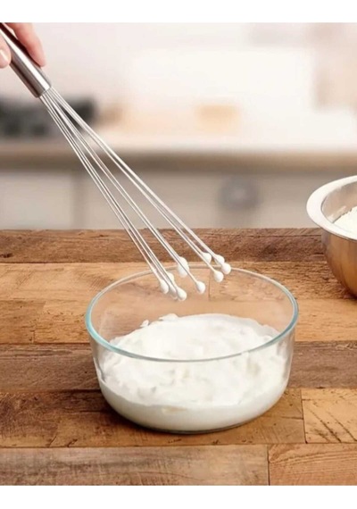 Bilyeli Çırpıcı Paslanmaz Çelik- Ergonomik Saplı Tel Çırpıcı Paslanmaz Çelik Diğer