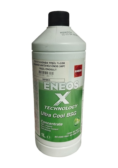 Toyota Honda Yeşil %100 Organik Antifriz