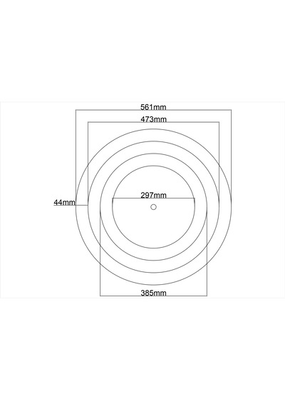 Motifpiyer Lamba Tavan Göbeği Düz-4k-model-yuvarlak-56cm-2adet Beyaz