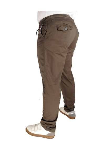 Mode Xl Büyük Beden Pantolon Keten Jogger Milano 21913 Haki 001
